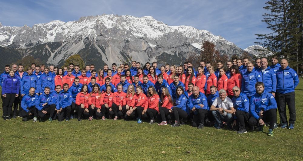 Октябрь 2017, Австрия. Спортивная сборная команда Российской Федерации по лыжным гонкам. ©ФЛГР