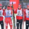 серебряные призёры эстафеты команда Норвегия
