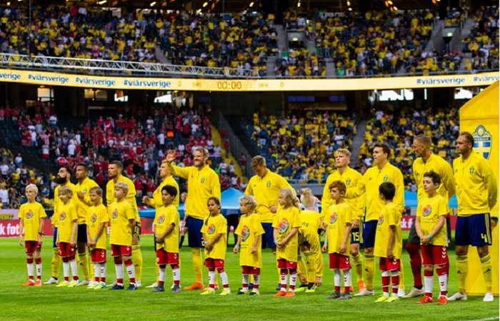 Матчи 18 июня, сборная Швеции на фото
