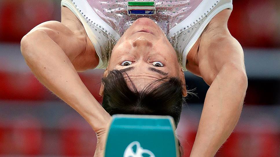 Спортивная гимнастка Оксана Чусовитина