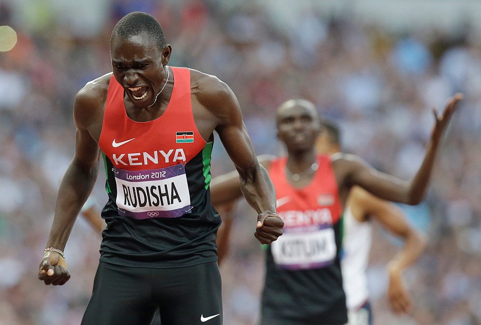 Дэвид Лекута Рудиш — кенийский бегун на средние дистанции. Действующий рекордсмен мира на дистанции 800 метров. Празднует победу в полуфинальном забеге на 800 метров