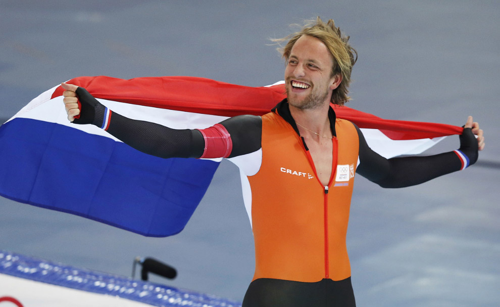 Голландский конькобежец Мишель Мюлдер завоевал золото Олимпиады в Сочи на дистанции 500 метров