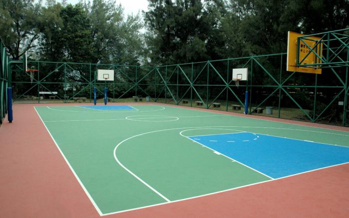 схема баскетбольной площадки