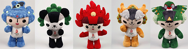 талисманы летней Олимпиады в Пекине Beijing mascots Fuwa