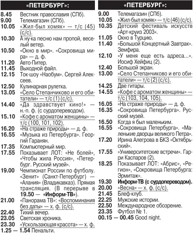 Программа на киноканалах. Программа телепередач. Программа передач 2004 года. Программа передач Санкт-Петербург. Программа в Питере.