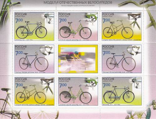 почтовые марки с велосипедами