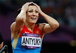 Наталья Антюх после победы в олимпийском финале