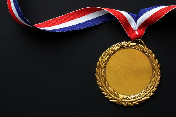 Олимпийская золотая медаль — стоковое фото