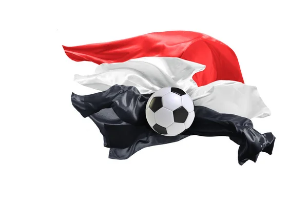 Национальный флаг Египта. Чемпионат мира по футболу. Россия 2018 — стоковое фото