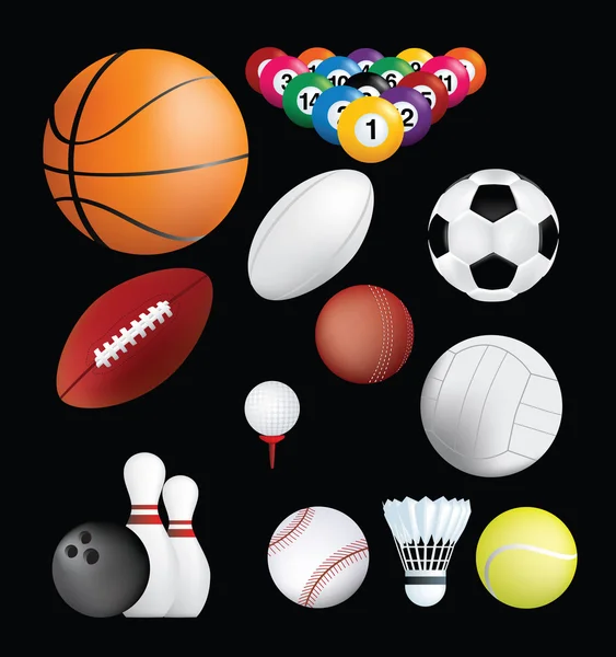 Спортивные шары — стоковое фото