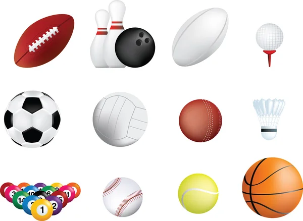 Спорт мяч икона set — стоковое фото