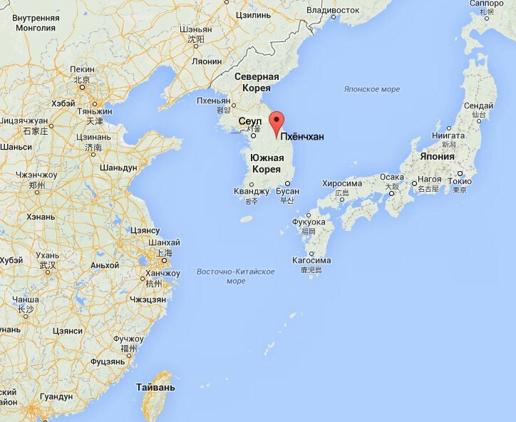Покажи на карте северную корею. Расположение Южной Кореи на карте.