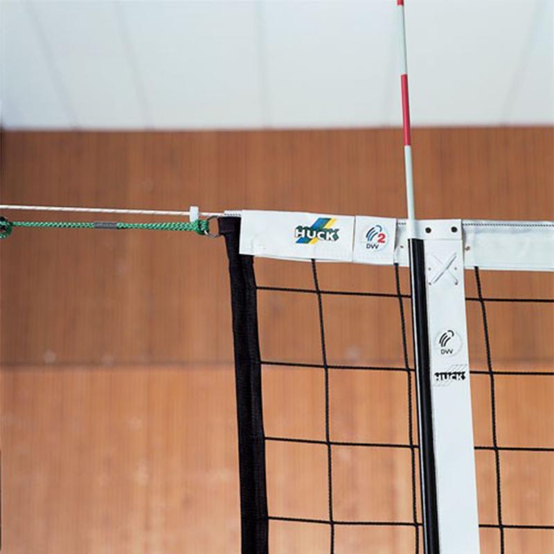 Выберите правильный вариант высоты волейбольной сетки женская. Сетка волейбольная Huck. Сетка Huck DVV 2 волейбольная. Сетка волейбольная 4 мм. Антенны для волейбольной сетки.